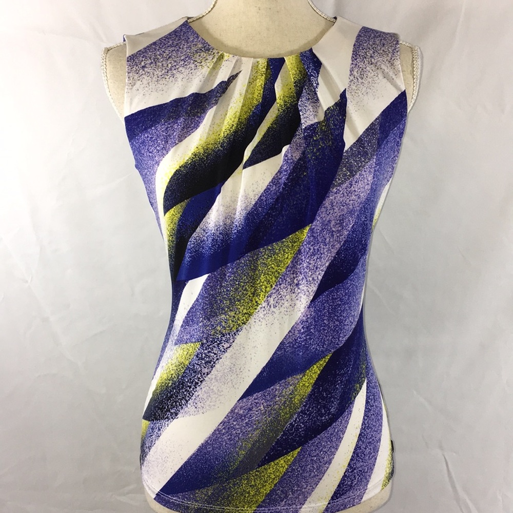NWT Ann Taylor purple & yellowy, green shell.